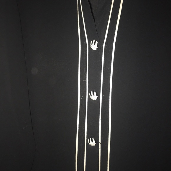 Forever 21 Black see through button down shirt - Picture 2 of 3